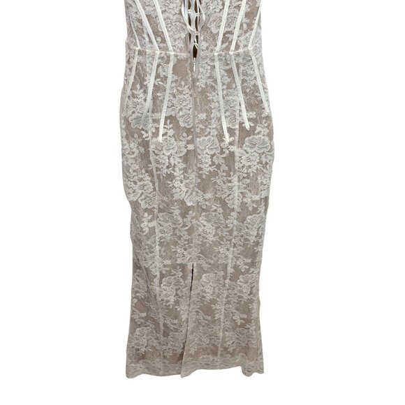 NEW V. Chapman White Capulet Midi Dress NWT - Size 6 - Picture 8 of 12